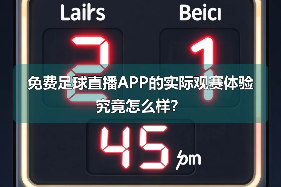 免费足球直播APP的实际观赛体验究竟怎么样？